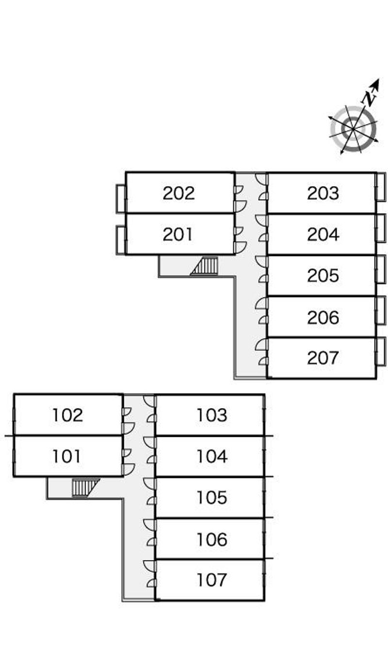 レオパレスシヴ 間取り配置図