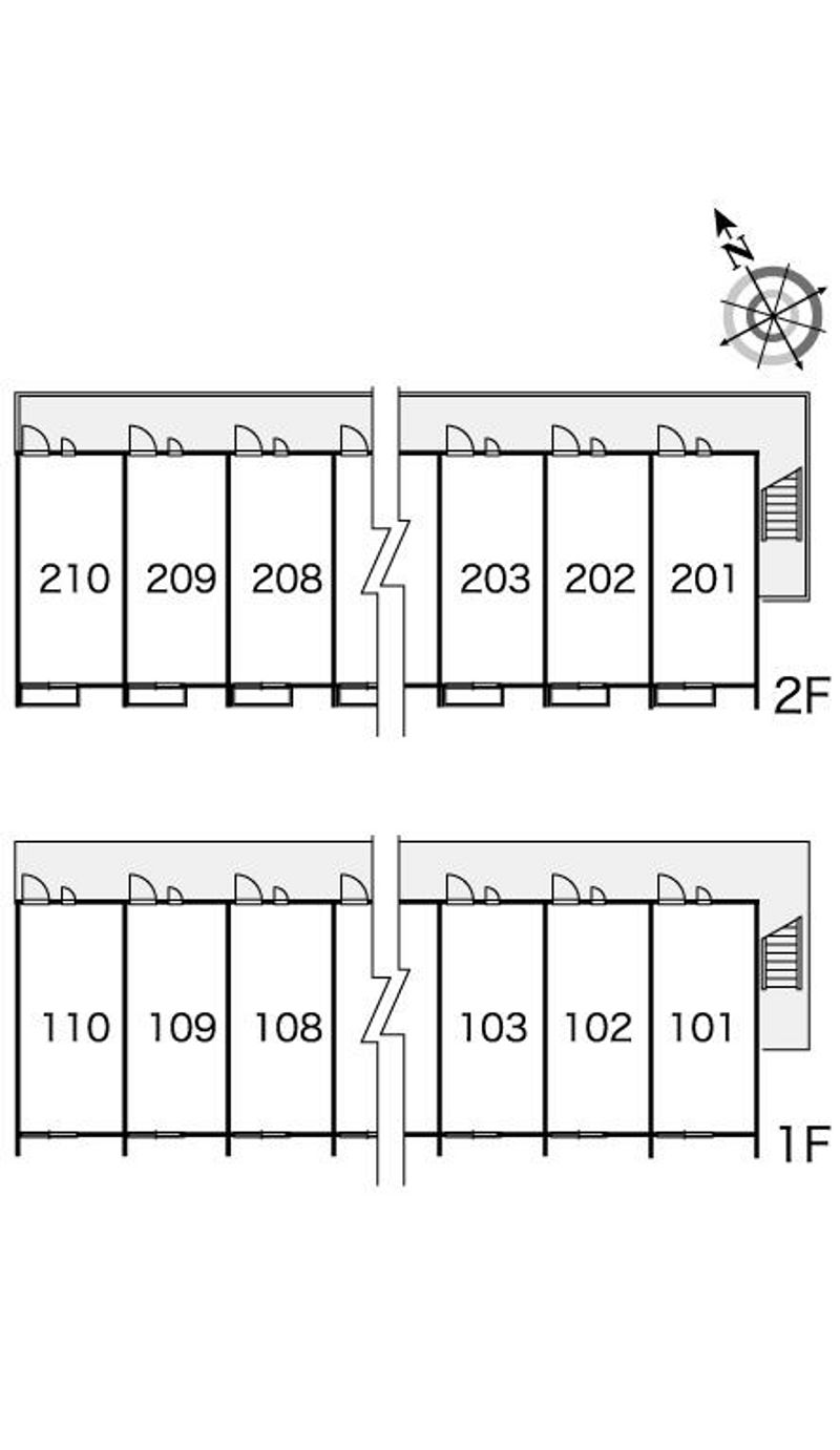 レオパレス秋桜 間取配置図