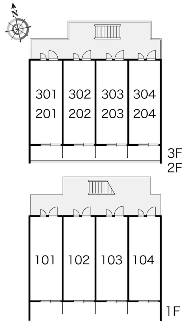 レオパレスＳｅｎｓｕｉ　Ⅱ 間取配置図