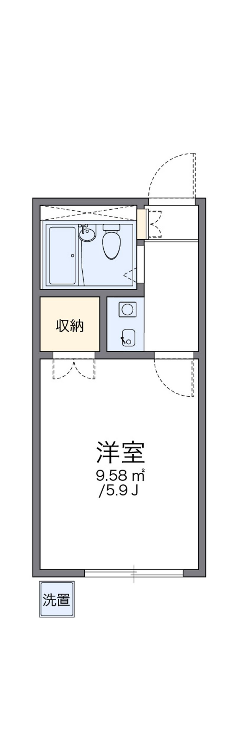 レオパレス羽津 間取図