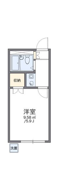 レオパレス羽津 間取り図