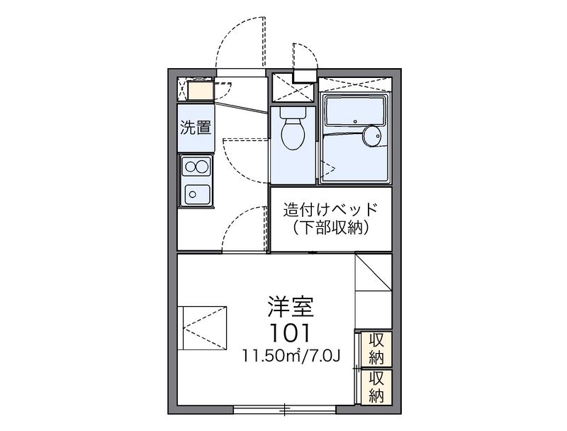 レオパレスインフォレスタ 間取図