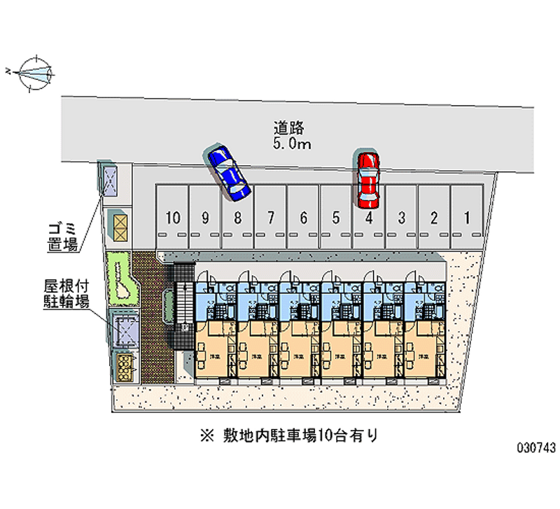 レオパレスフジヤ　１７ 月極駐車場