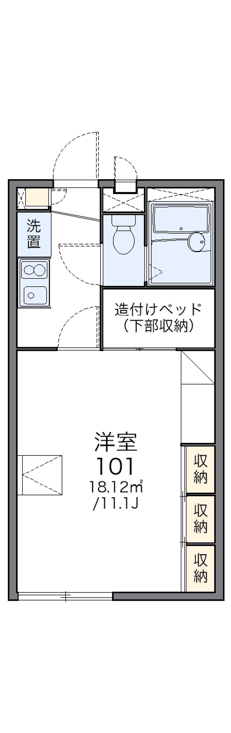 レオパレスＪステージⅠ 間取図