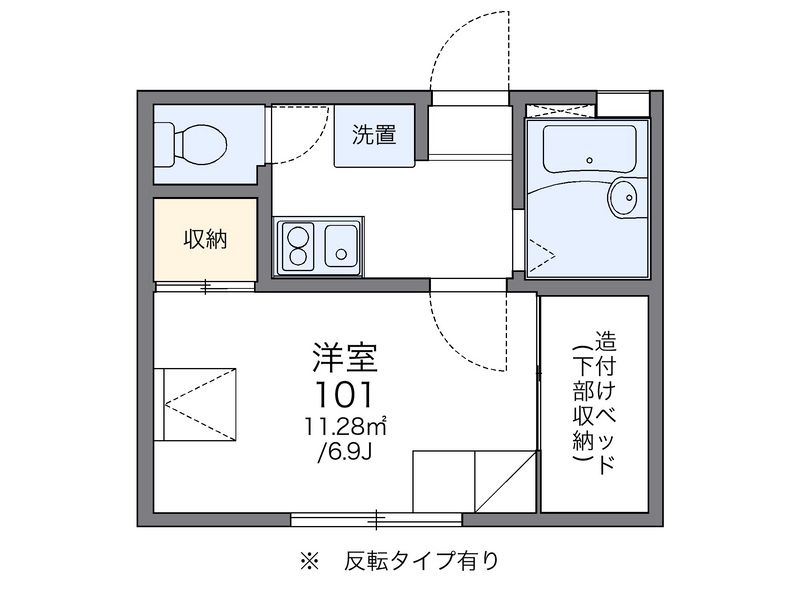 レオパレスアズール新大阪 間取図