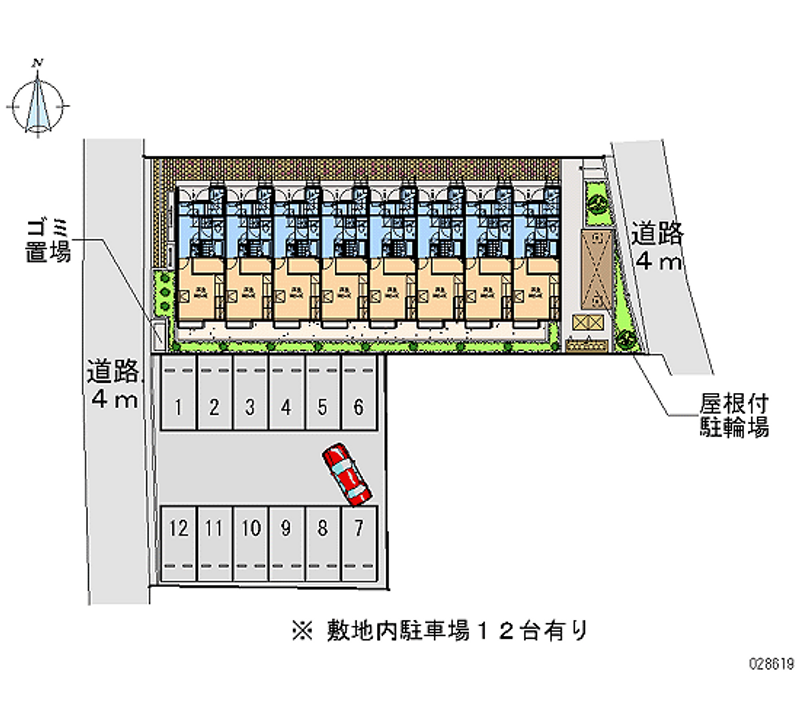 28619 Monthly parking lot