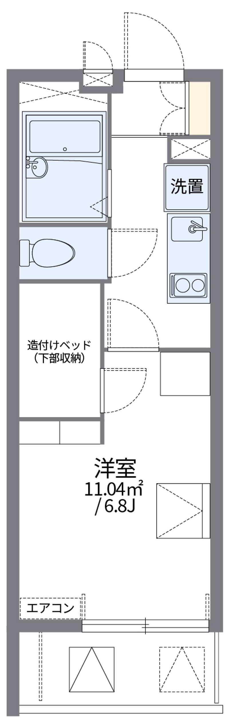 レオパレスまつばら 間取図
