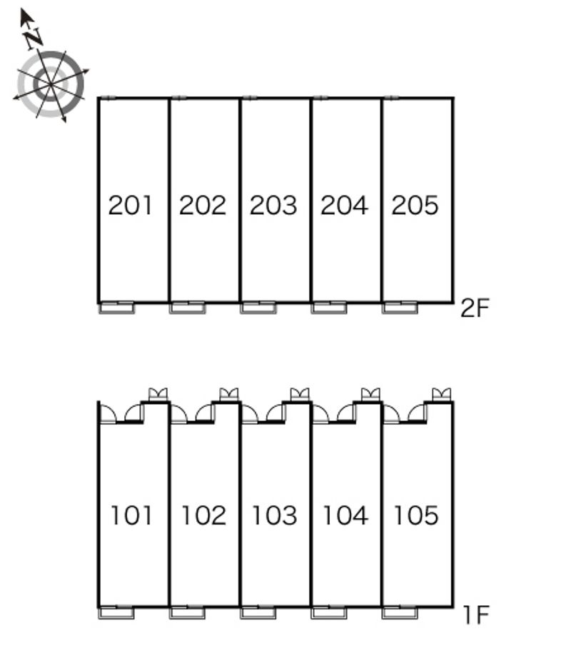 レオパレスピュア 間取配置図