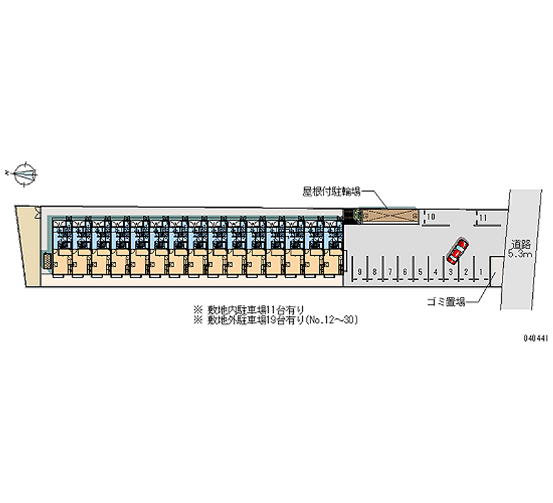 40441 bãi đậu xe hàng tháng