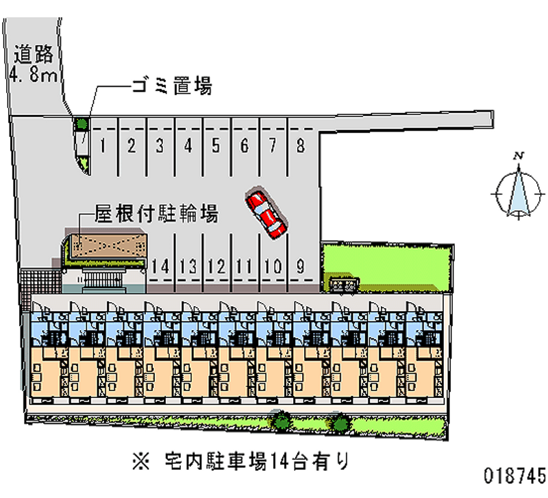 18745 Monthly parking lot