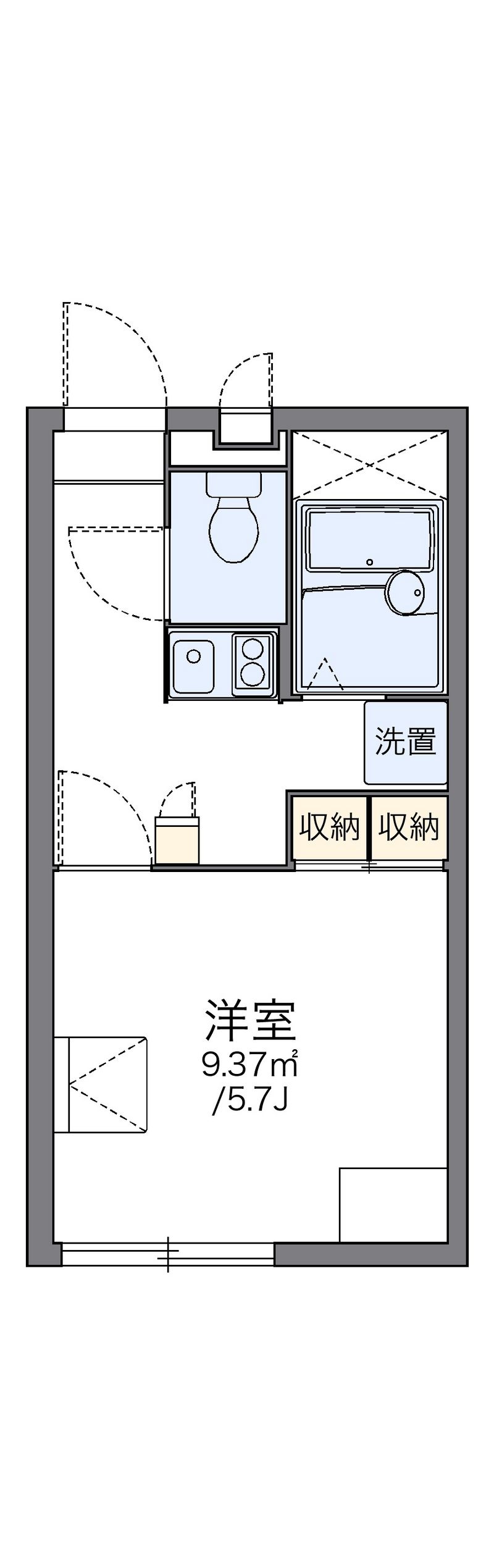 レオパレスＢ　Ｆ　プログレ 間取図