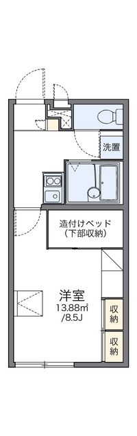 レオパレスサンシャインＭ 間取り図