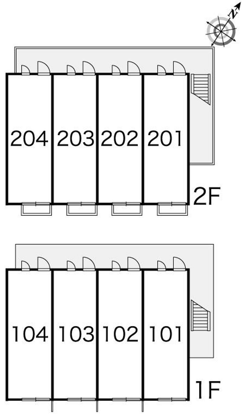 レオパレスシルク立花 間取り配置図