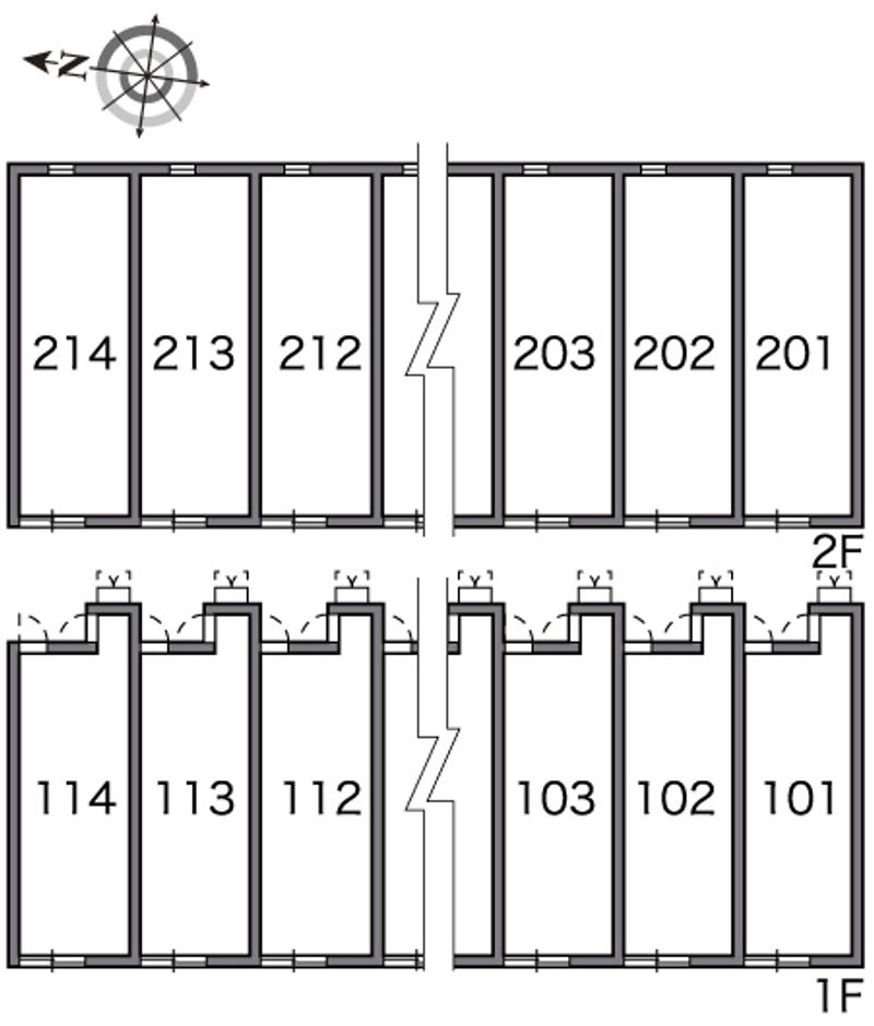 レオネクストブルーリーフ 間取配置図
