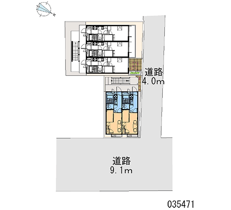 レオパレス田園調布Ａ 区画図