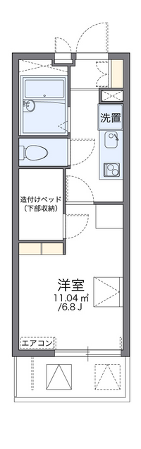 レオパレスプレステージ三津屋Ⅱ 間取り図