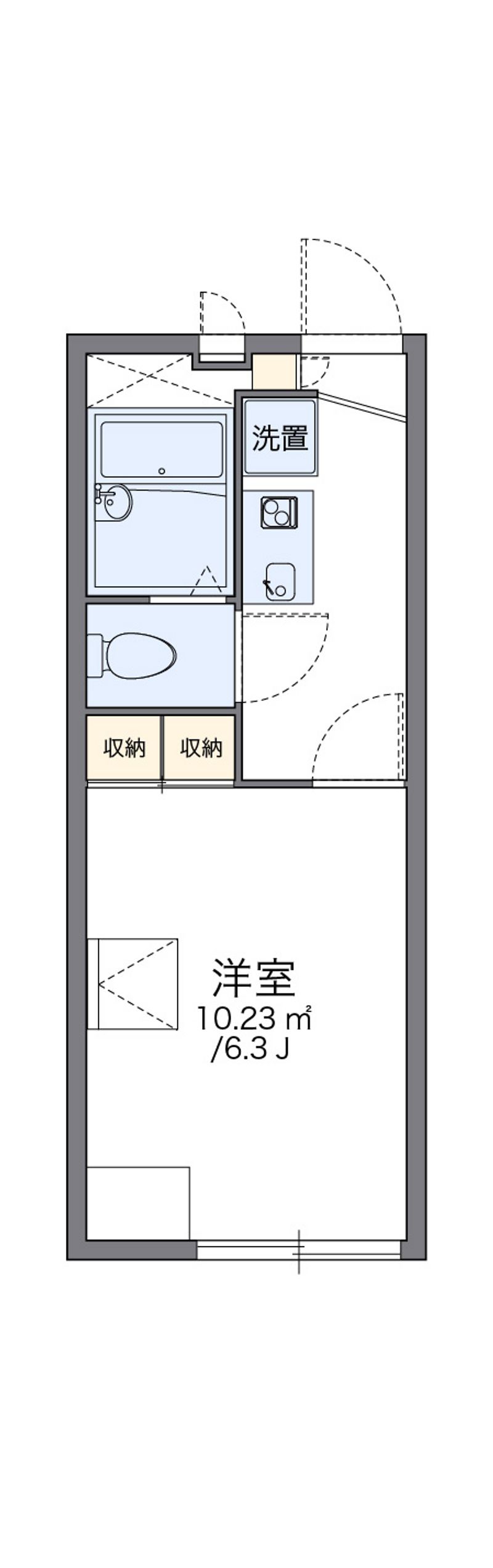 レオパレスノクターン 間取図