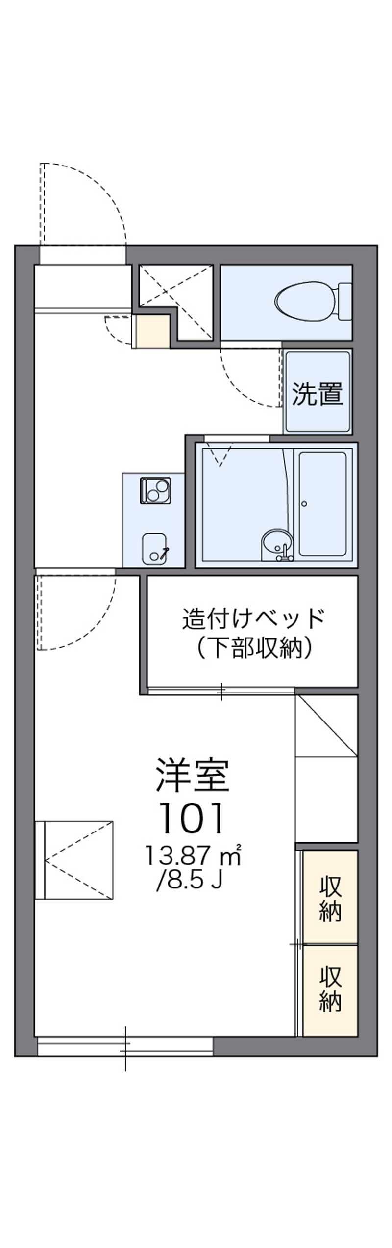 レオパレスさくら 間取図