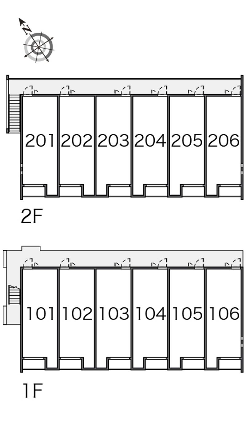 クレイノエコハウス華園 間取配置図