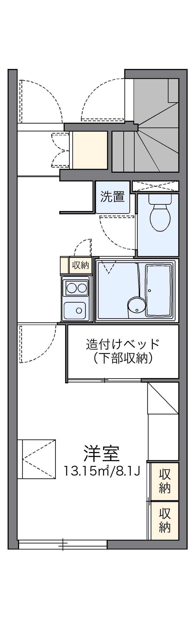 レオパレスリミエール 間取図