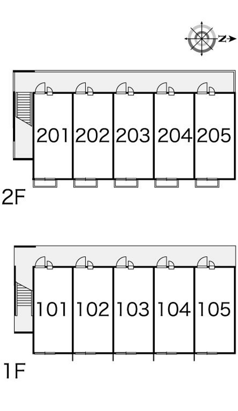 レオパレスサンフラワー　Ⅰ 間取り配置図