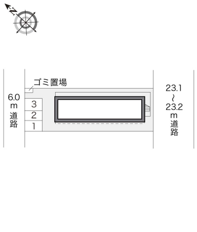 レオパレスハート１ 配置図