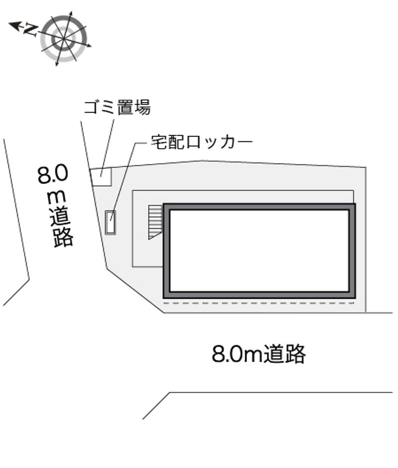 レオパレスソレイユＮＡＫＡＮＯ 配置図
