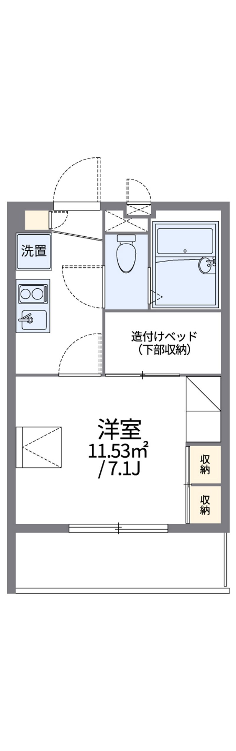 レオパレス多摩ぶらーま 間取図