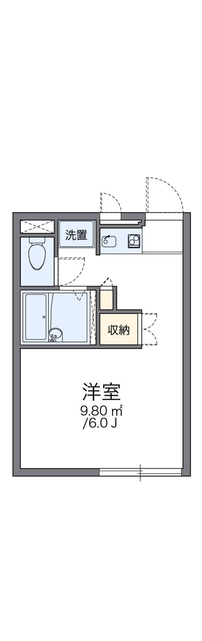 レオパレスチェリー 間取図