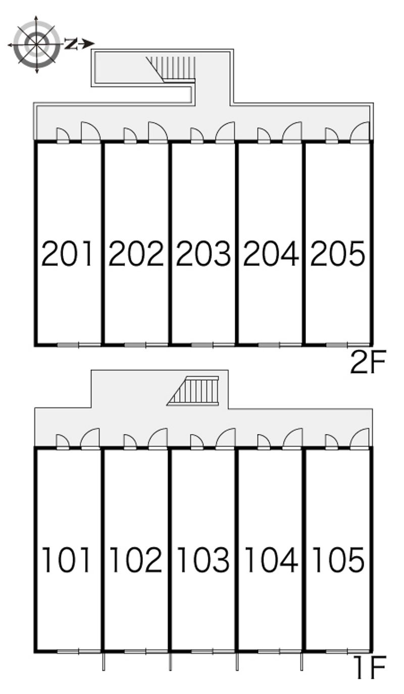 レオパレス旭水 間取り配置図