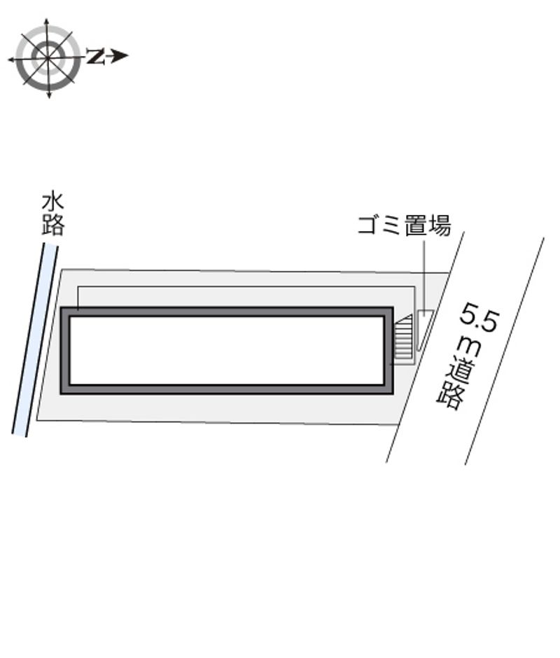 レオパレスコンフォール日の出 配置図