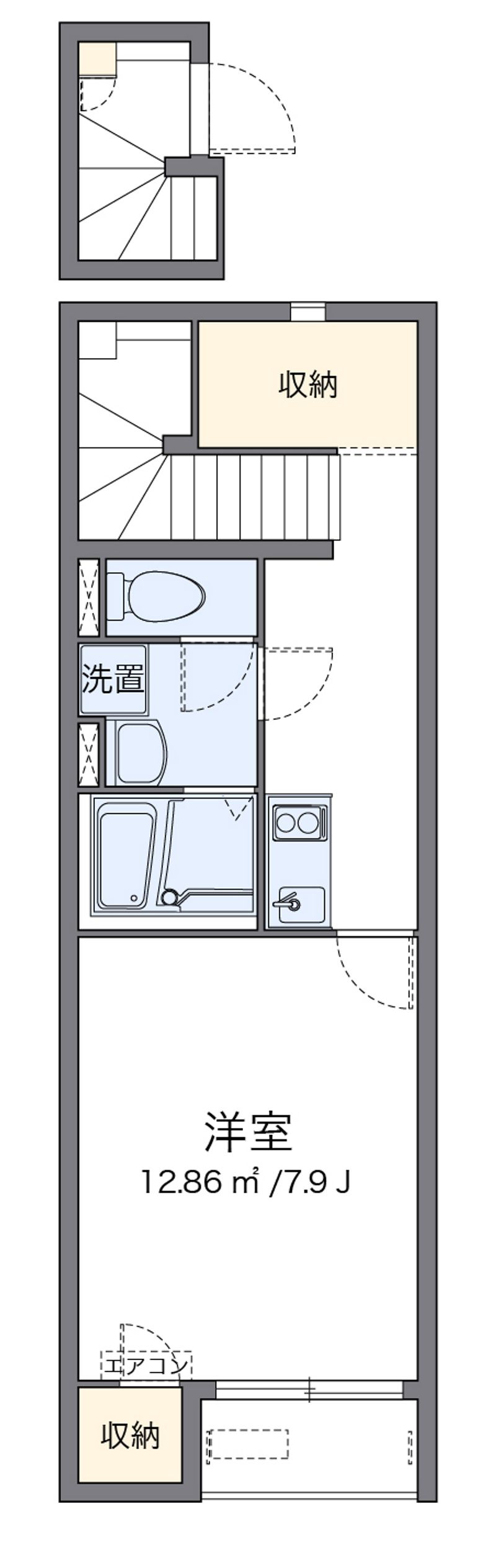 クレイノ西大寺 間取図