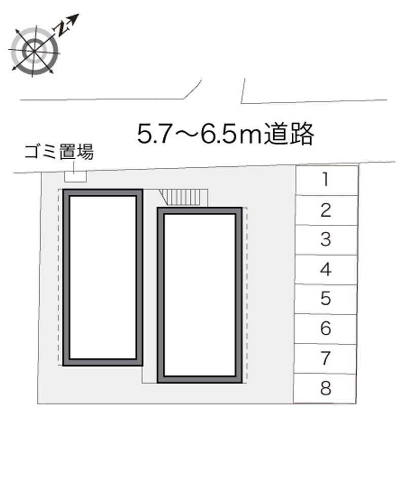 レオパレスシェルムーンⅡ 配置図