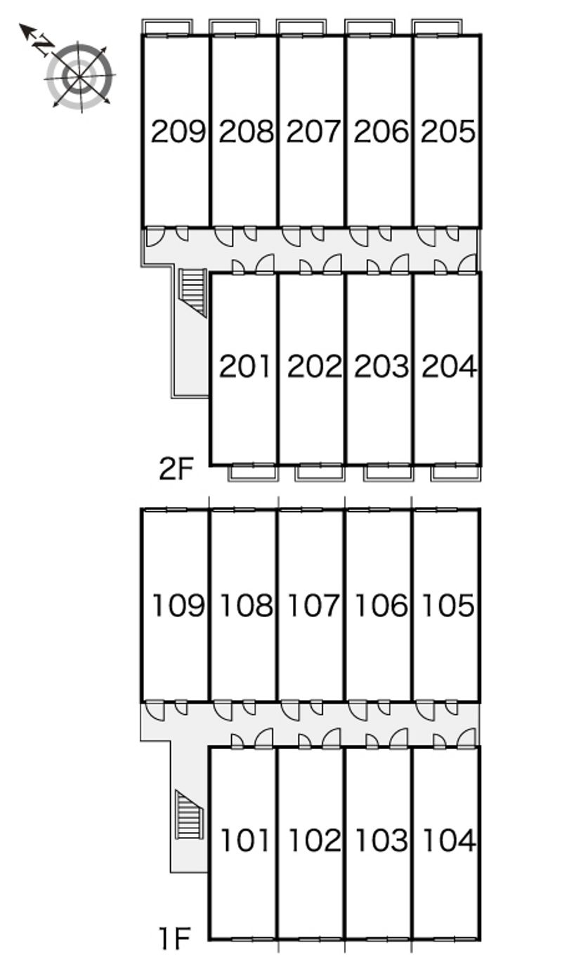 レオパレスＣｓグランパ 間取り配置図