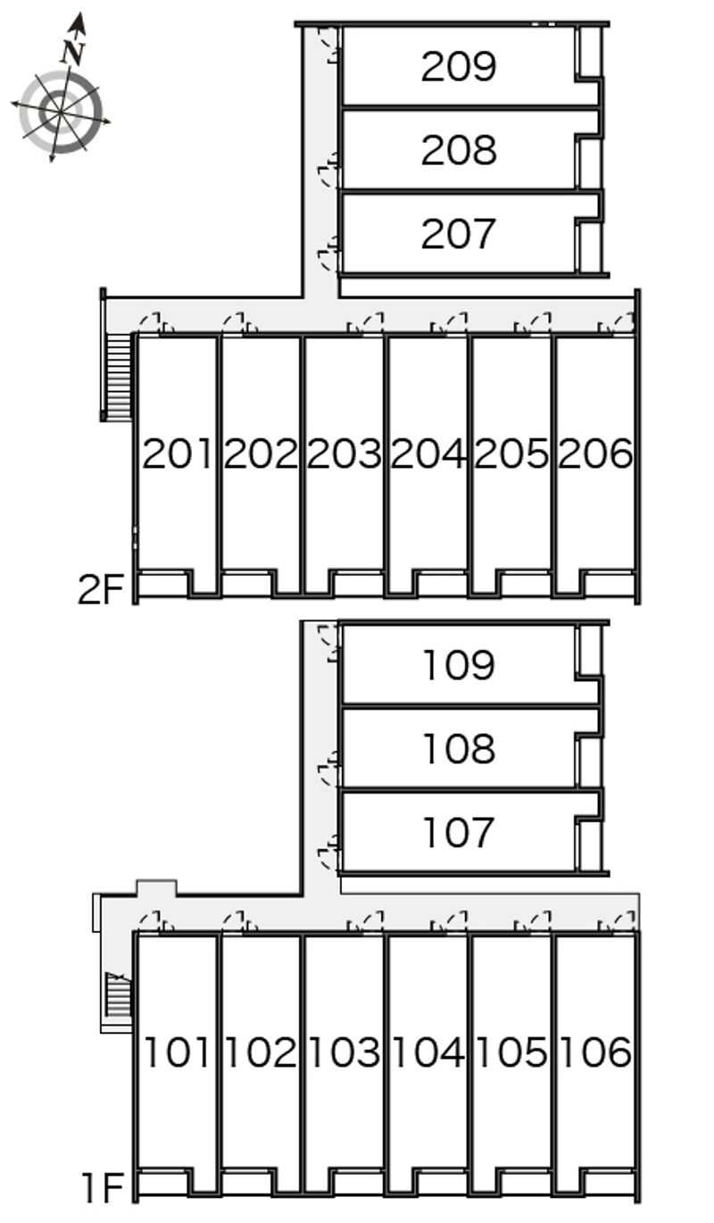 クレイノサンライズ吉志 間取配置図
