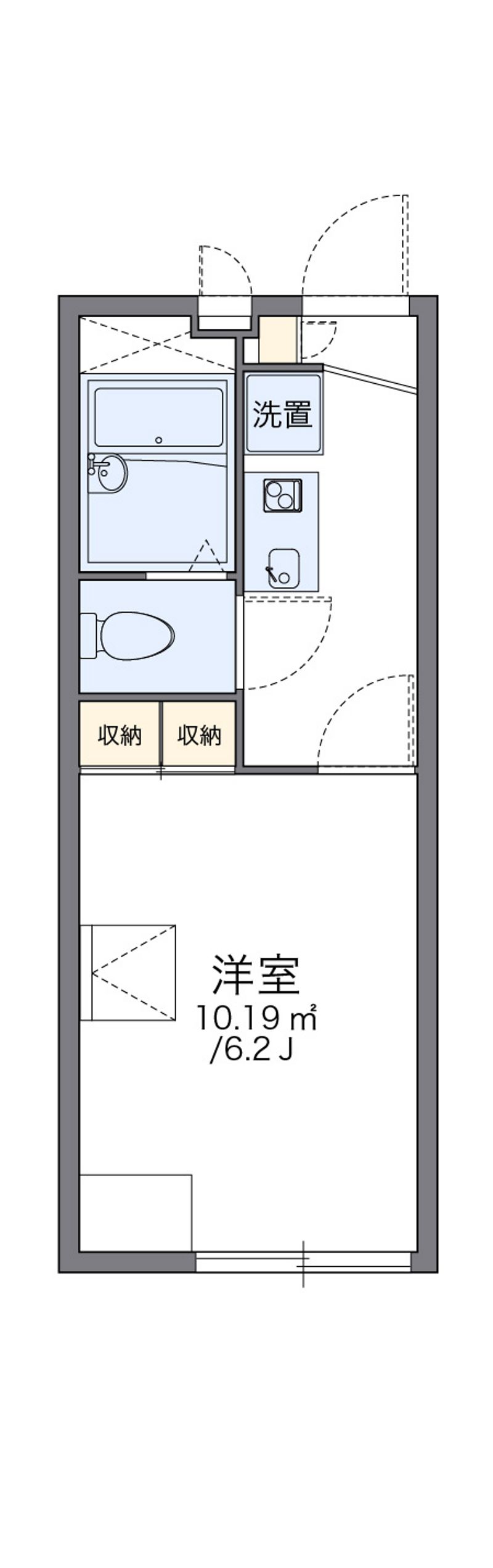 レオパレス古市 間取図