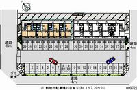 レオパレス市毛Ｂ 区画図