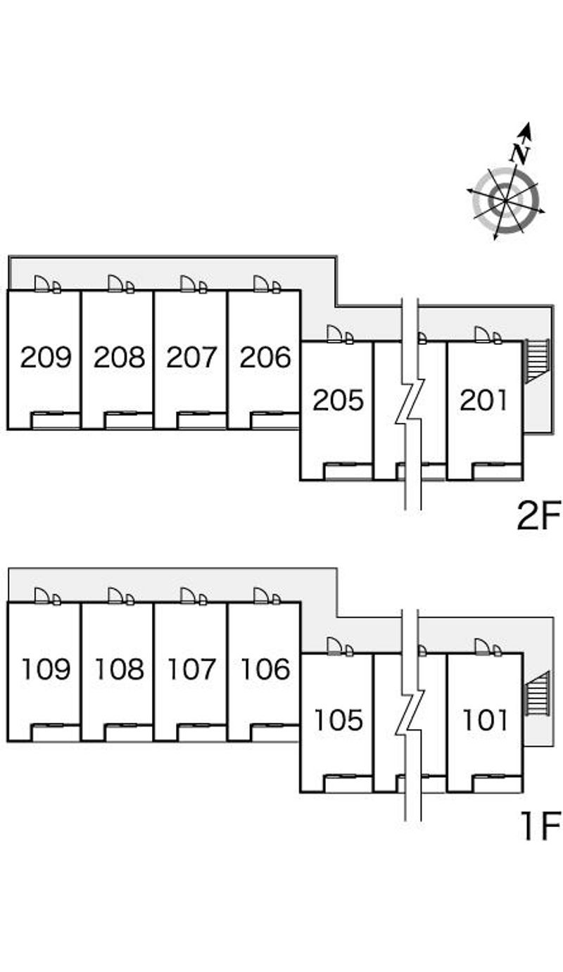 レオパレスルミエール 間取配置図