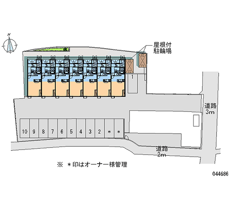 44686 bãi đậu xe hàng tháng