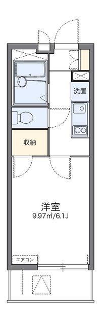 レオパレスハピネスオリーブ 間取り図