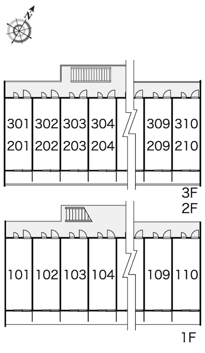 レオパレスＷＩＮＳ寺尾 間取配置図