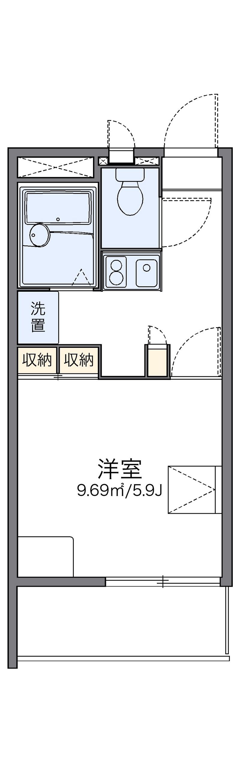 レオパレスグランヴィラージュ 間取り