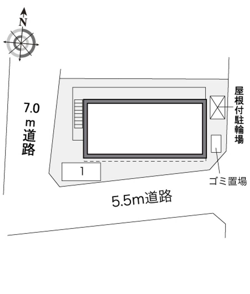 レオパレス澄川駅前 配置図