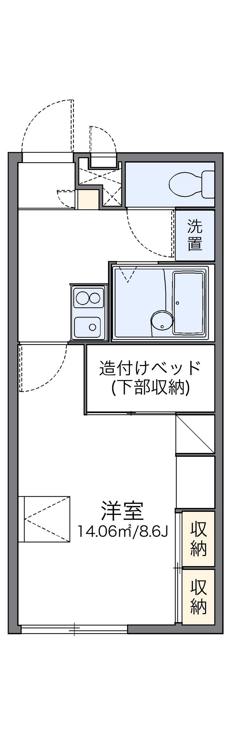 レオパレスブランドール 間取図