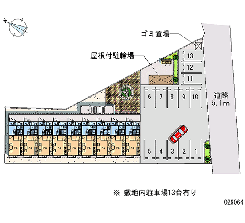 レオパレスＥａｓｔ 月極駐車場