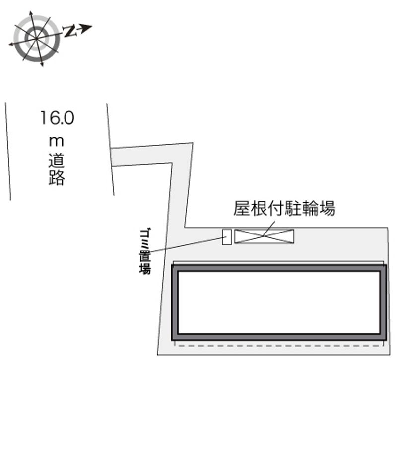 レオパレス東園田Ⅱ 配置図