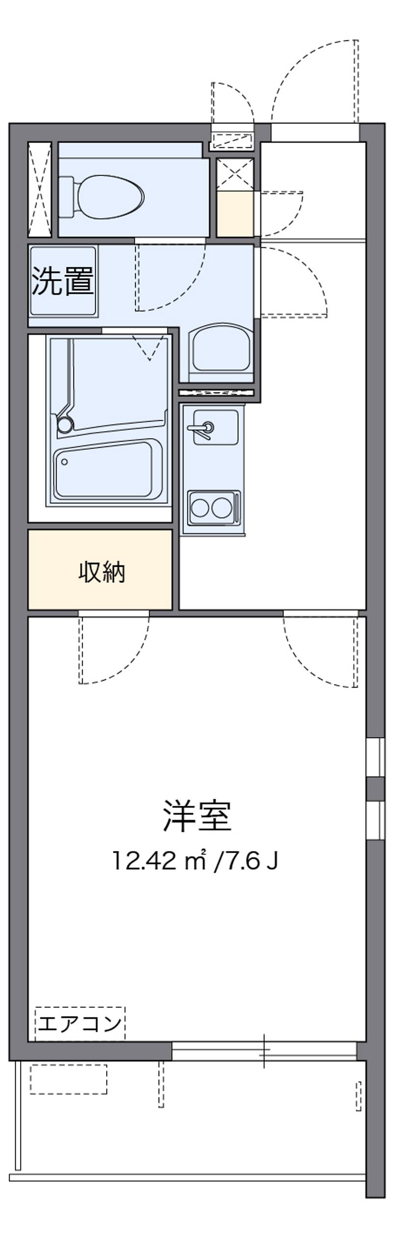 クレイノＨＡＫＯＤＡ 間取図