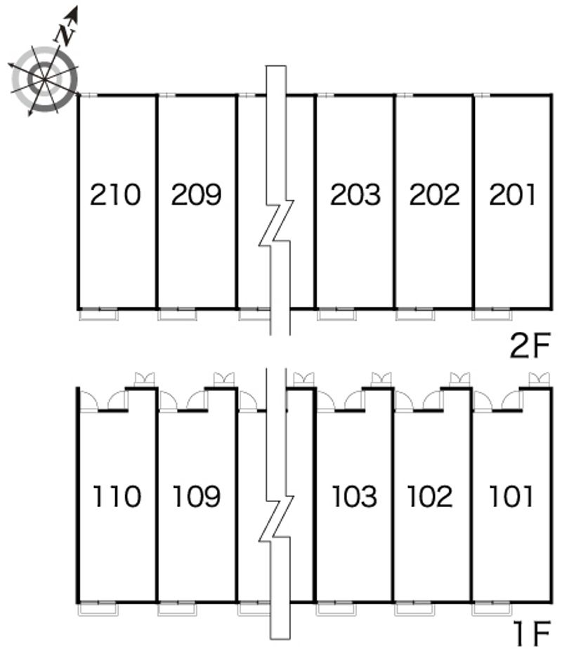 レオパレスポラリス 間取配置図