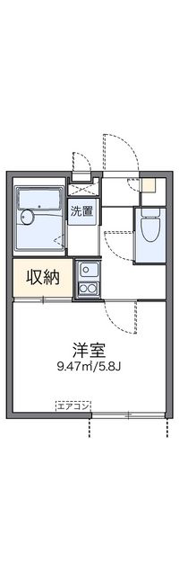 レオパレスＳＵＺＵＥ 間取り図