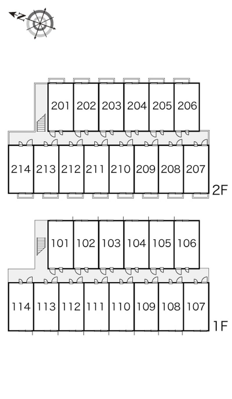 レオパレスレグルス 間取配置図